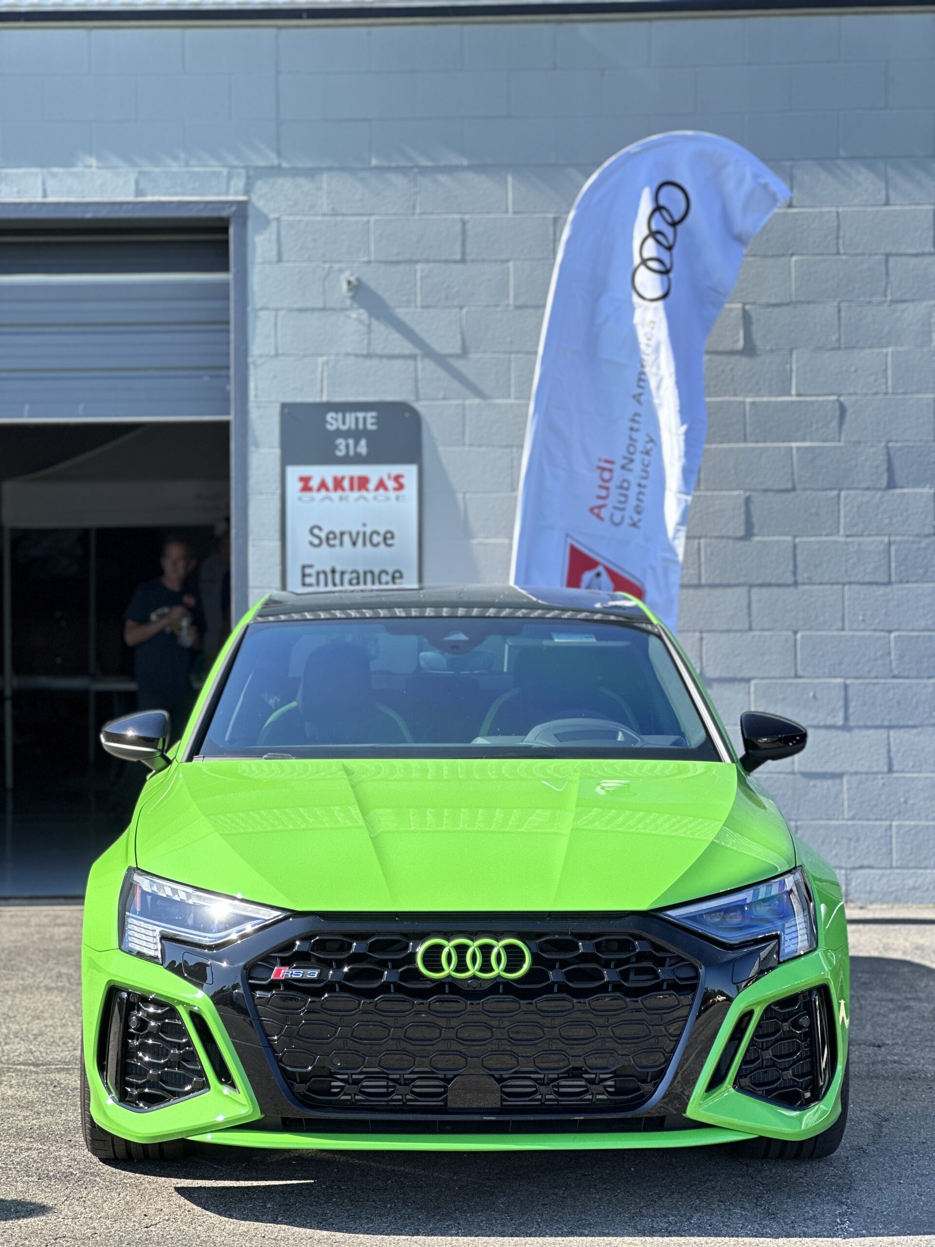 A001 “Audi A4 undergoing scheduled maintenance at Zakira’s”