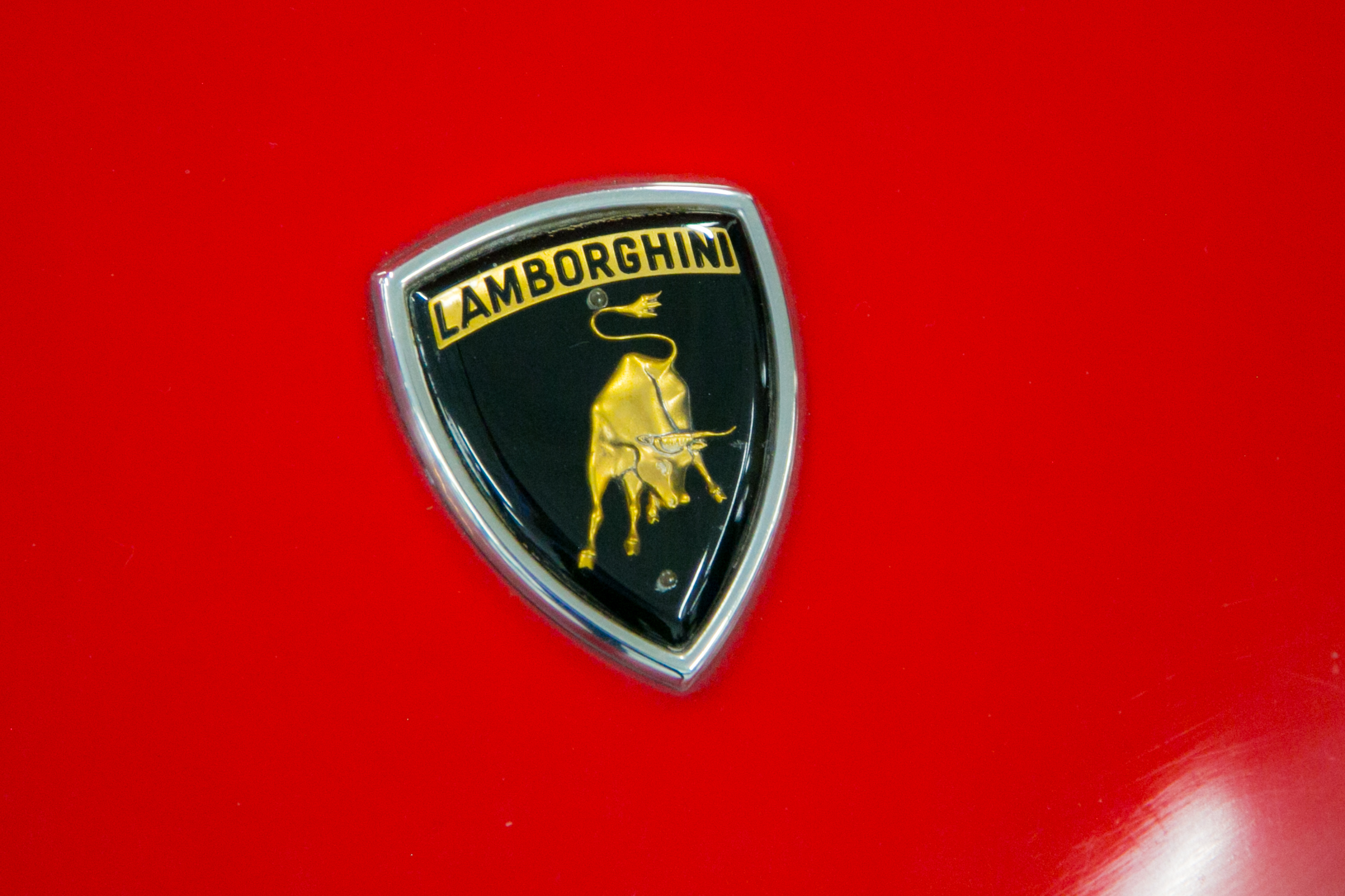 Lamborghini Crest - Top Picture “Lamborghini Huracán on lift for inspection”