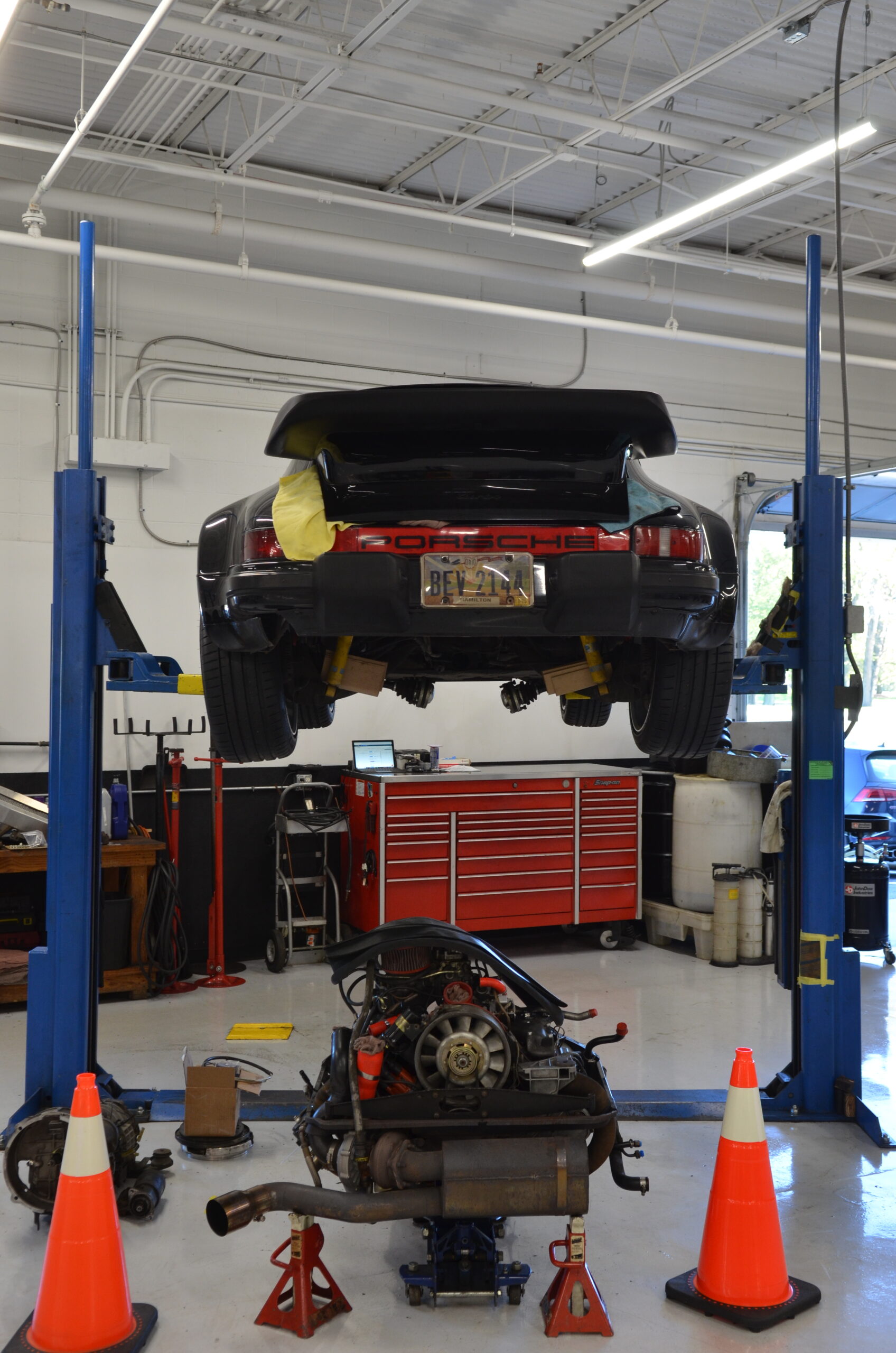 PC002 “Porsche brake service in progress”